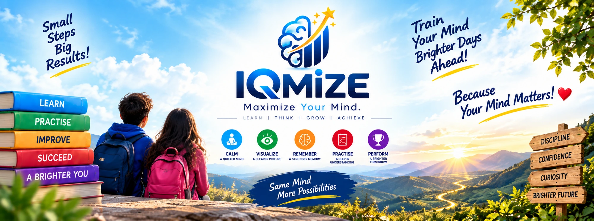 IQMIZE — Maximize Your Mind. Learn, Think, Grow, Achieve.